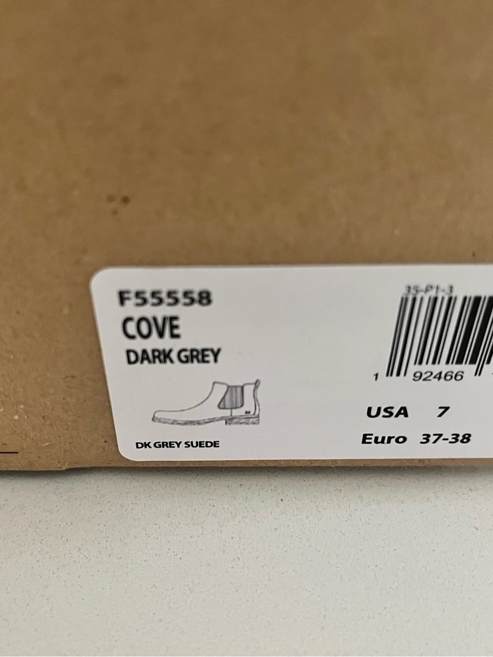 Born Cove Grey Suede Waterproof Boots, NIB, Size 7 - Picture 12 of 12